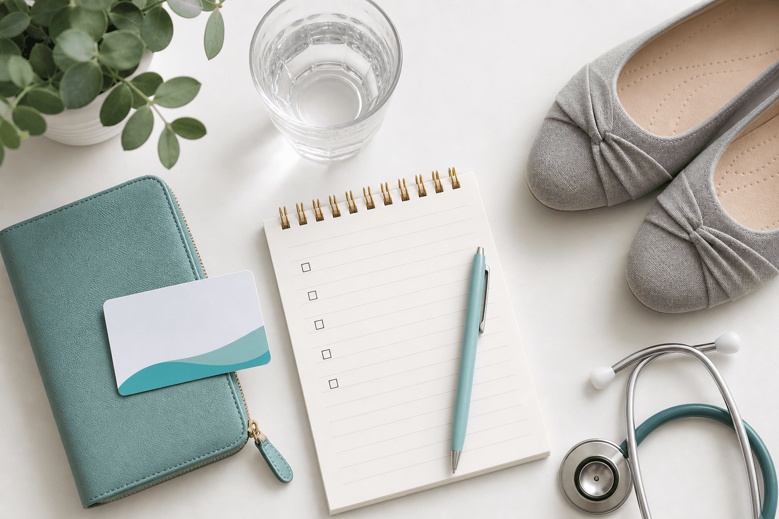 Checklist and items to bring to a first vein treatment appointment in New York
