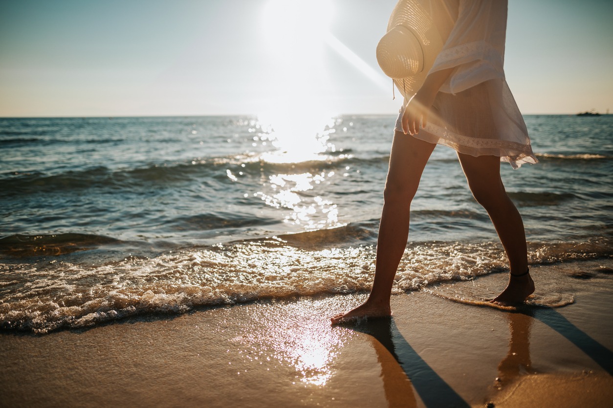 Gentle touch of sand underfoot Schulman Vein and Laser Center